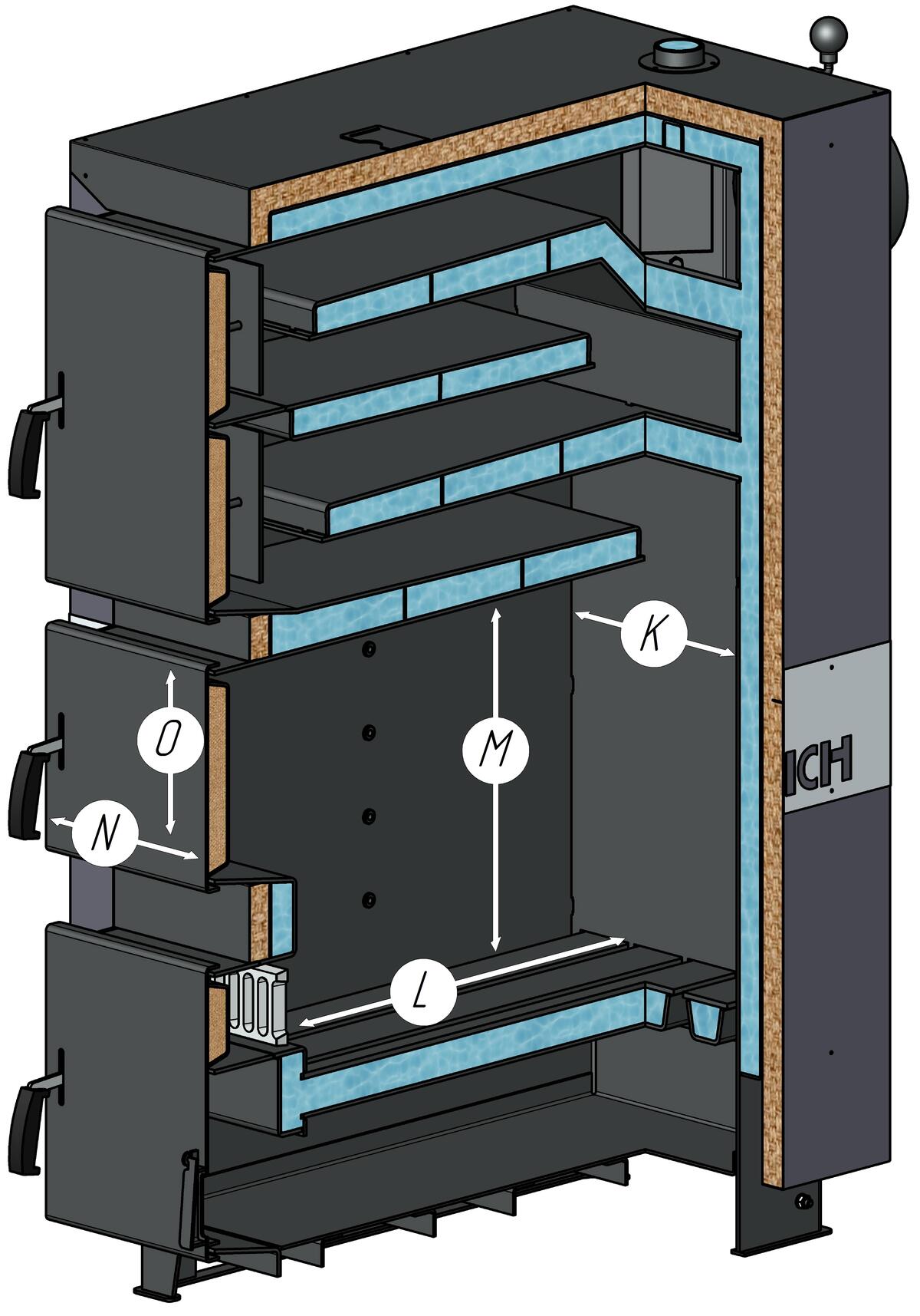 Разрез котла